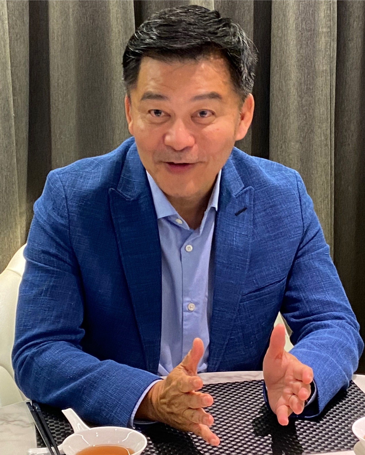 圖2 名勝世界郵輪總裁吳明發